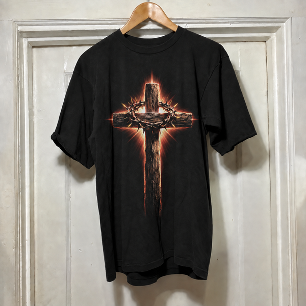 Camiseta Cruz e Coroa de Espinhos, estampa completa
