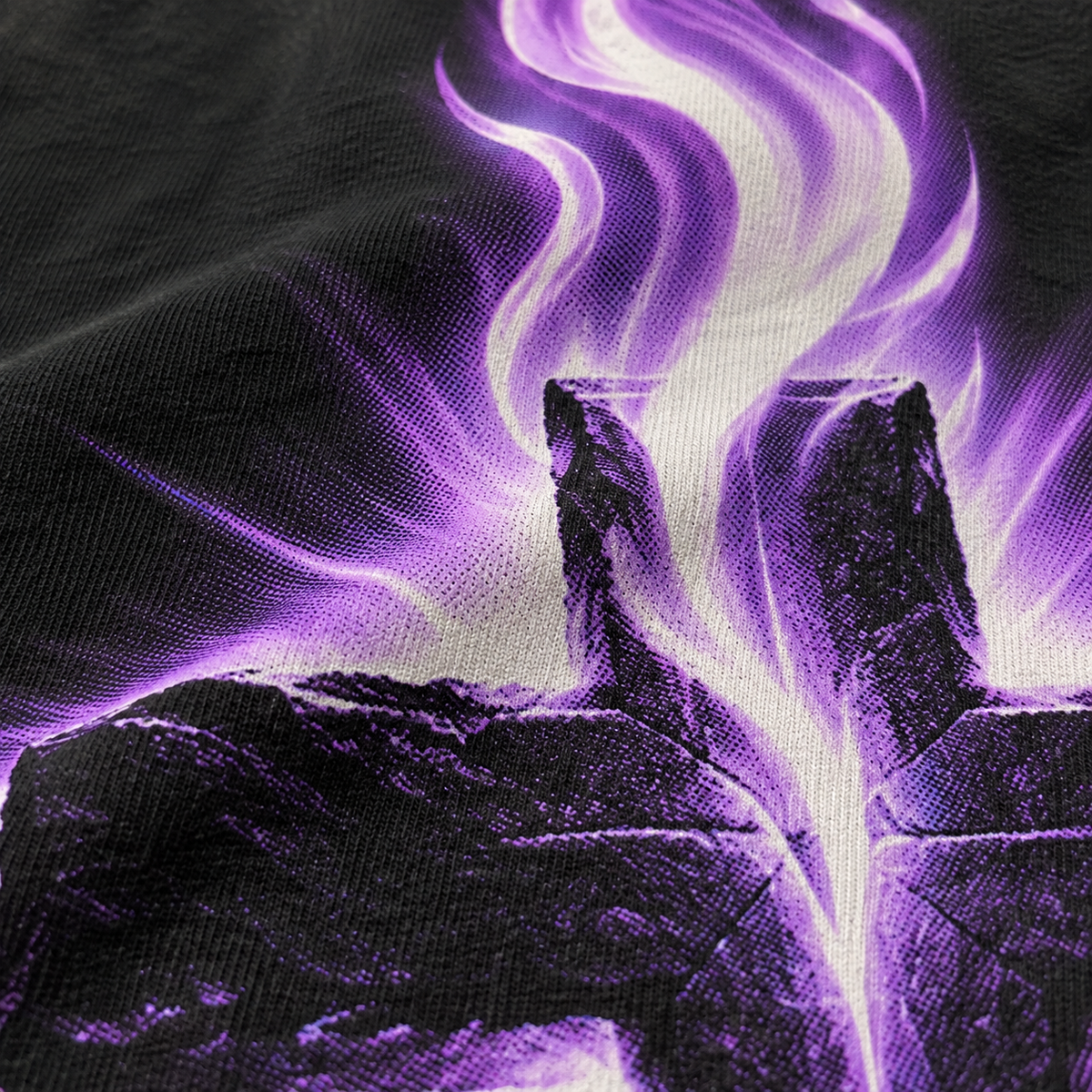 Textura da camiseta com a estampa Caminho, Verdade e Vida
